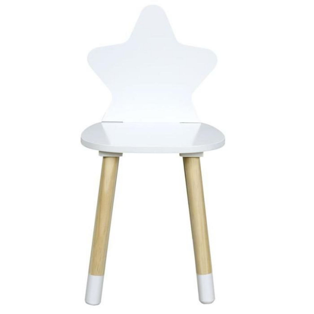 Paris Prix Chaise Enfant en Bois  Étoile  54cm Blanc