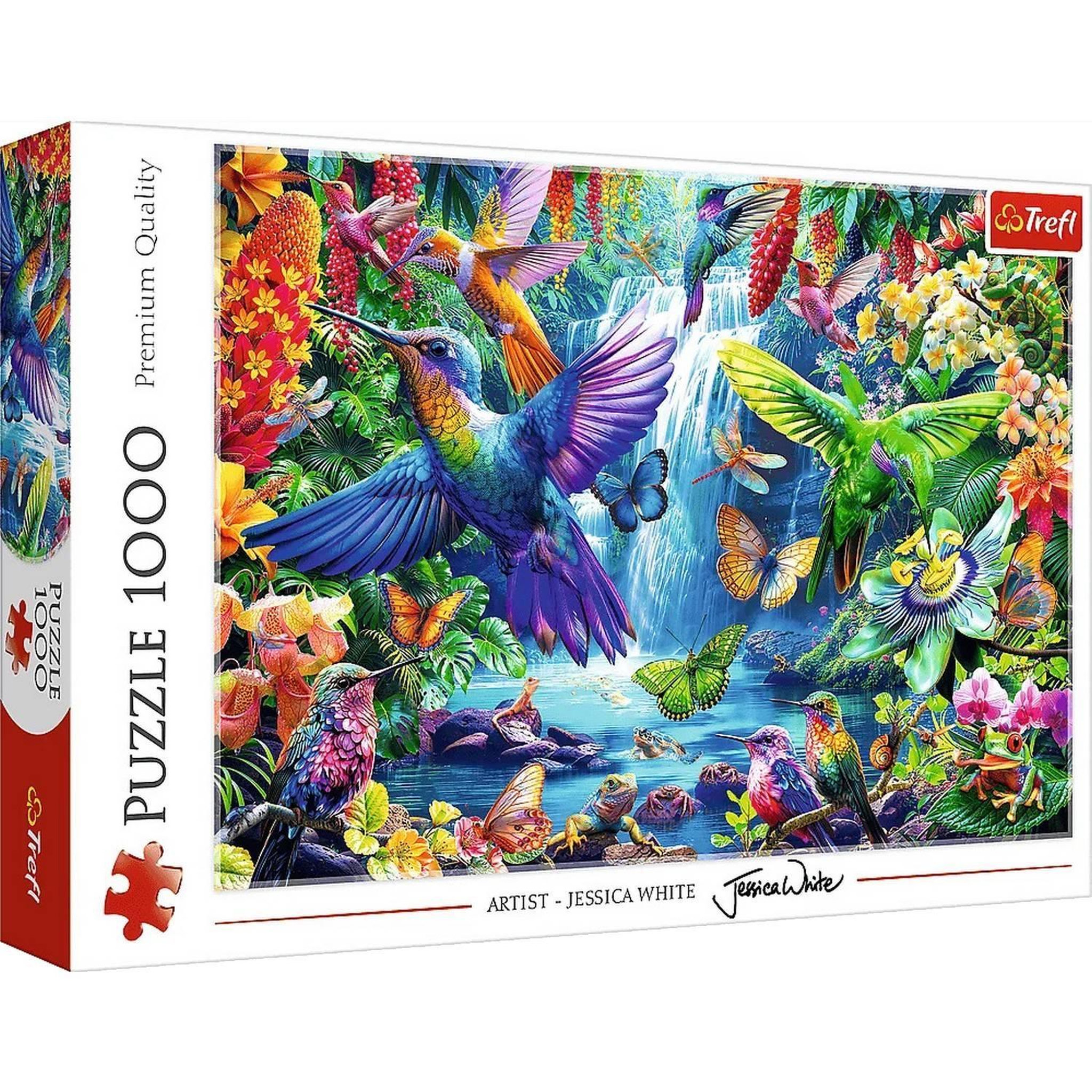 Voir la diapositive 2 : Trefl Puzzle 1000 pièces : Tropical Colibris