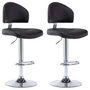 Voir la diapositive 2 : VIDAXL Tabourets de bar lot de 2 noir similicuir