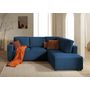 Voir la diapositive 1 : LISA DESIGN Livy - canapé d'angle convertible - avec coffre - en velours côtelé - 5 places - droit