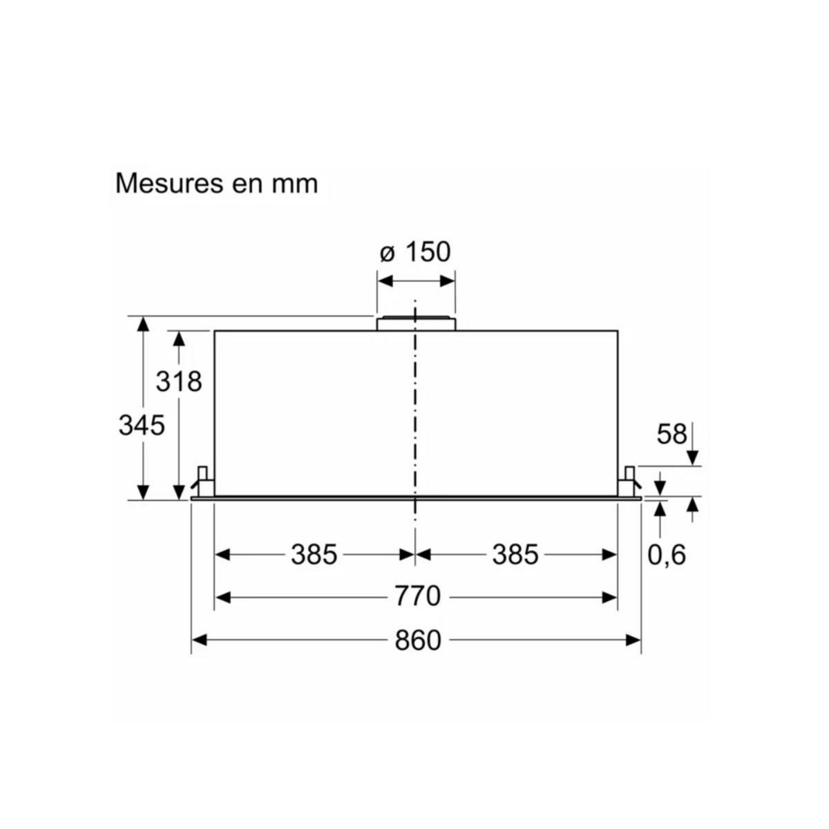Siemens Groupe filtrant 86cm 74.5m3/h inox - LB87NAC50