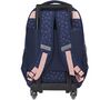 Voir la diapositive 4 : Milky Kiss Sac à dos à roulettes bleu et rose paillettes coeurs imprimé CHAT