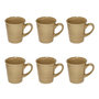 Voir la diapositive 1 : SECRET DE GOURMET Lot de 6 Mugs à Café  Joel  20cl Beige