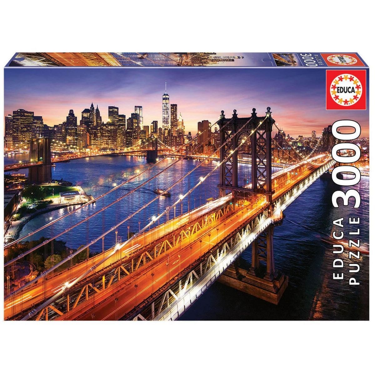 EDUCA Puzzle 3000 pièces : Manhattan