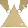 Voir la diapositive 1 : tectake Voile d'ombrage triangulaire triangulaire avec une protection UV 50+ beige 3,6 x 3,6 x 3,6 m