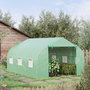 Voir la diapositive 2 : OUTSUNNY Serre tunnel de jardin 3,5 x 3 x 2 m grande taille 6 fenêtres vert