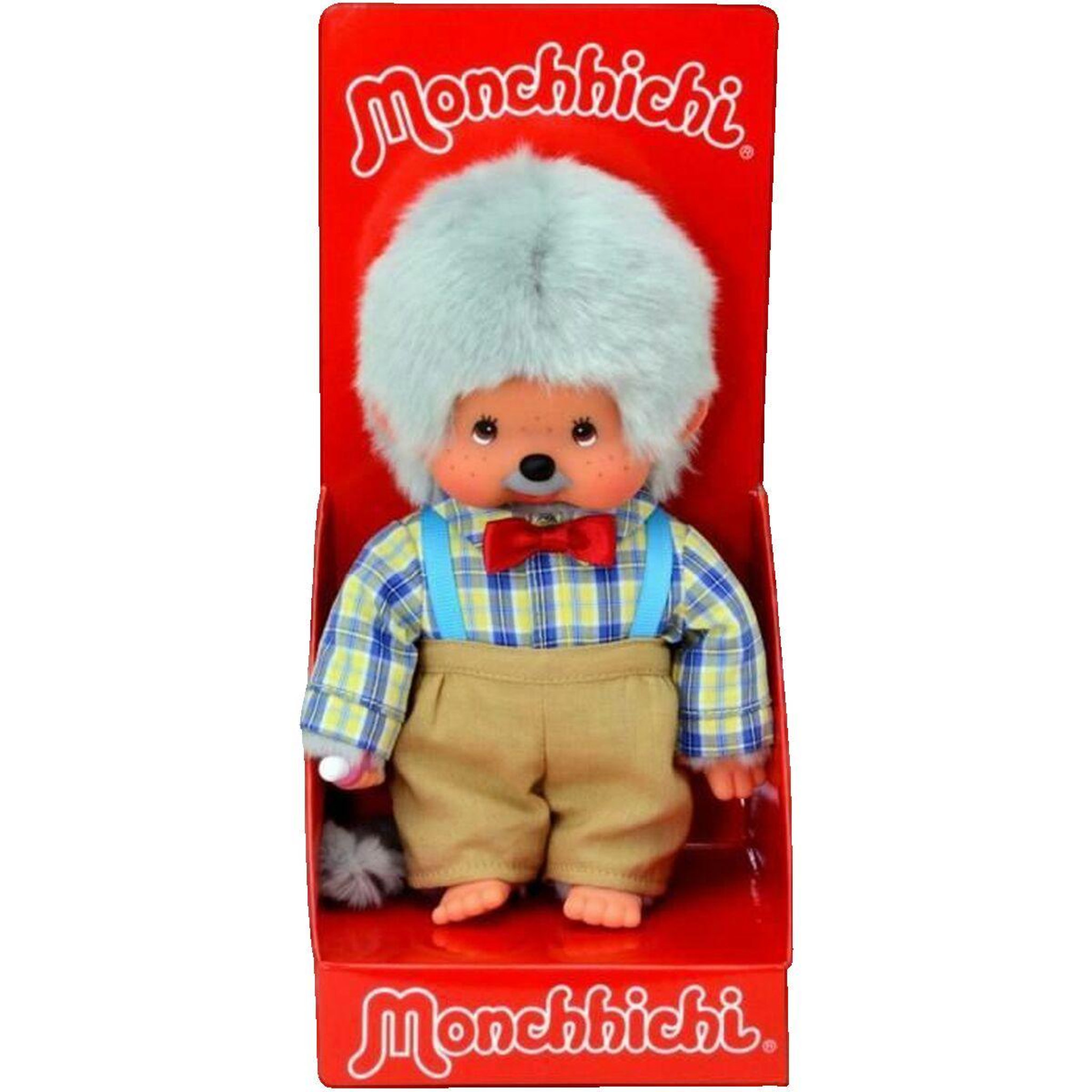 Voir la diapositive 3 : BandaÃ¯ Peluche Bandai Monchhichi Papi marron 20 cm