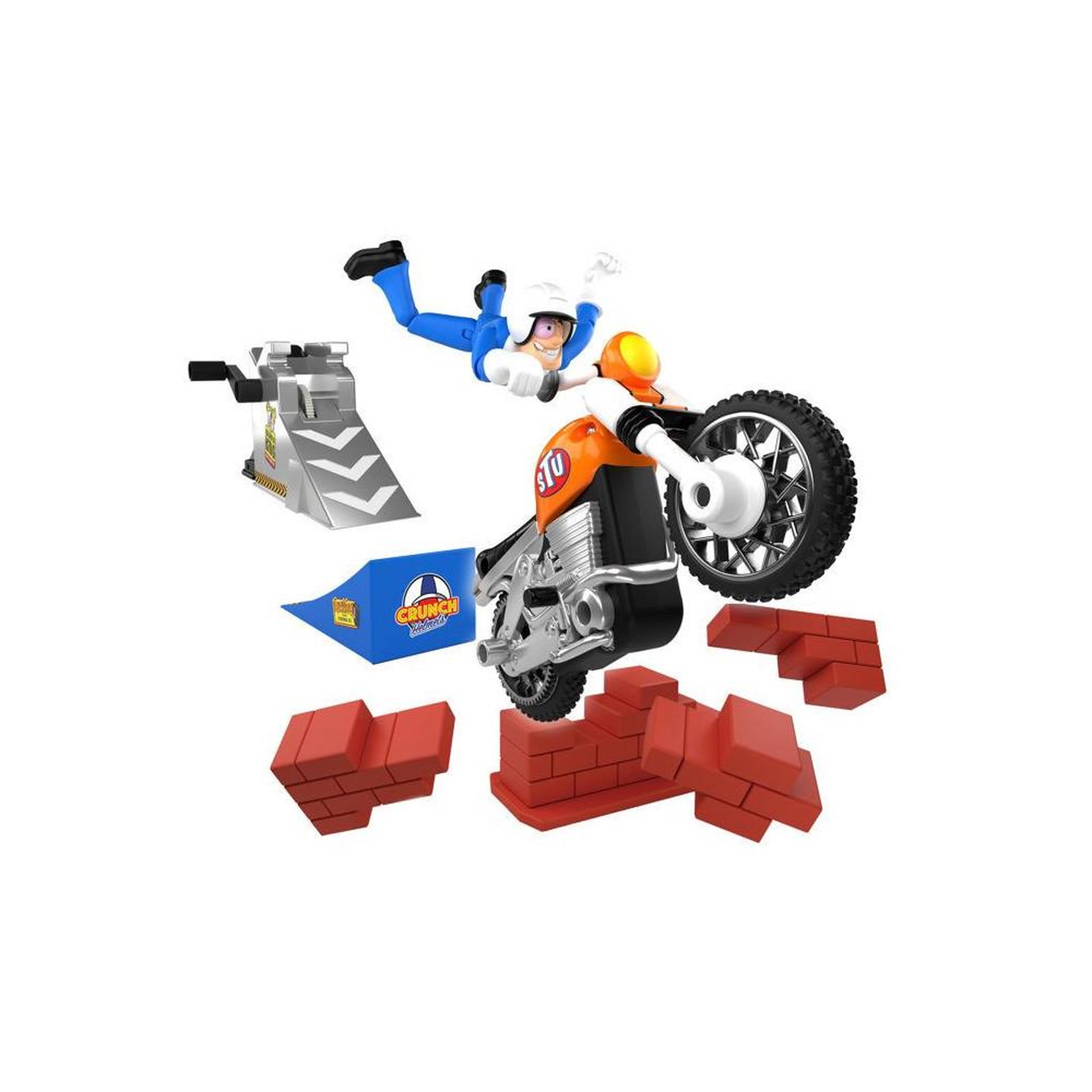 Voir la diapositive 3 : BANDAI Moto Nitro Boost - BANDAI - Stuntman Stu - COSS8201