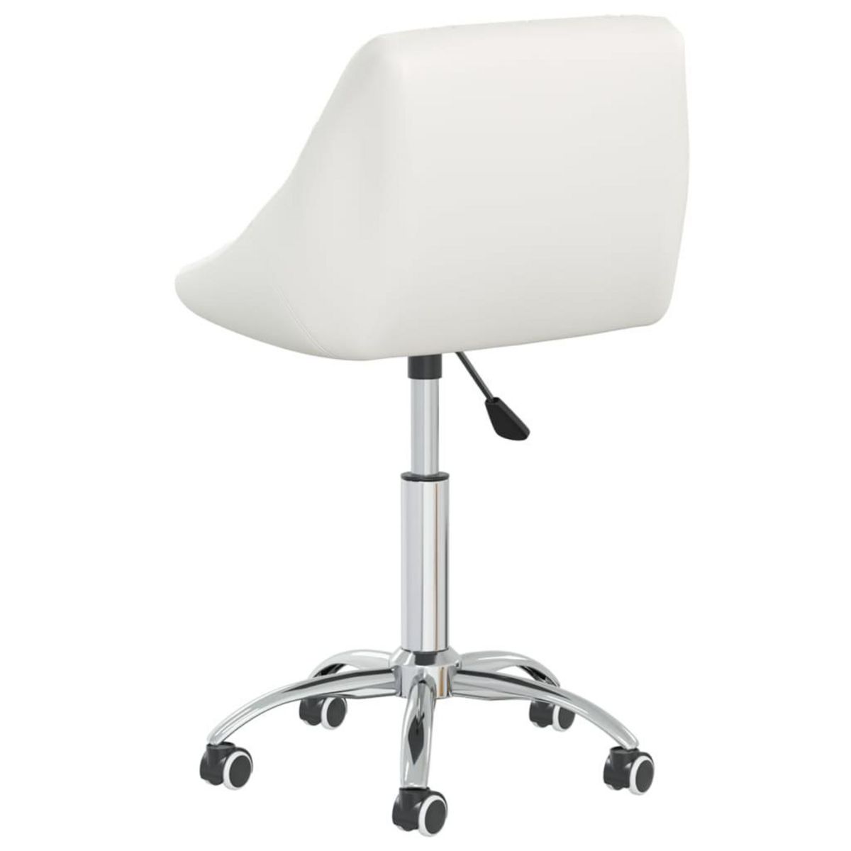 VIDAXL Chaises pivotantes a manger lot de 4 Blanc Similicuir