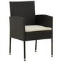 Voir la diapositive 4 : VIDAXL Ensemble a manger d'exterieur 7 pcs Resine tressee Noir