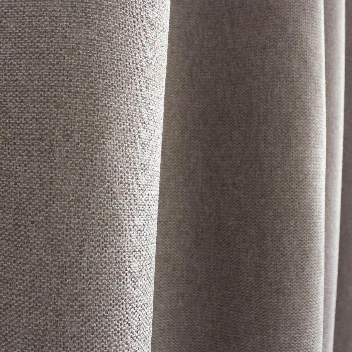 TOILINUX Rideau aspect chenillé - 140 x 240 cm - Taupe