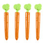 Voir la diapositive 1 : Paris Prix Lot de 4 Pinces Ferme Sachet  Carotte  11cm Orange