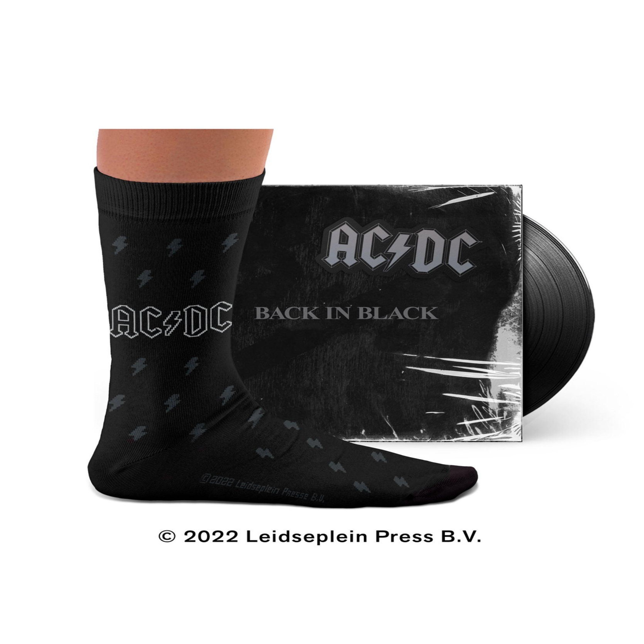 Voir la diapositive 2 : SOCK AFFAIRS Chaussettes ac/dc, back in black