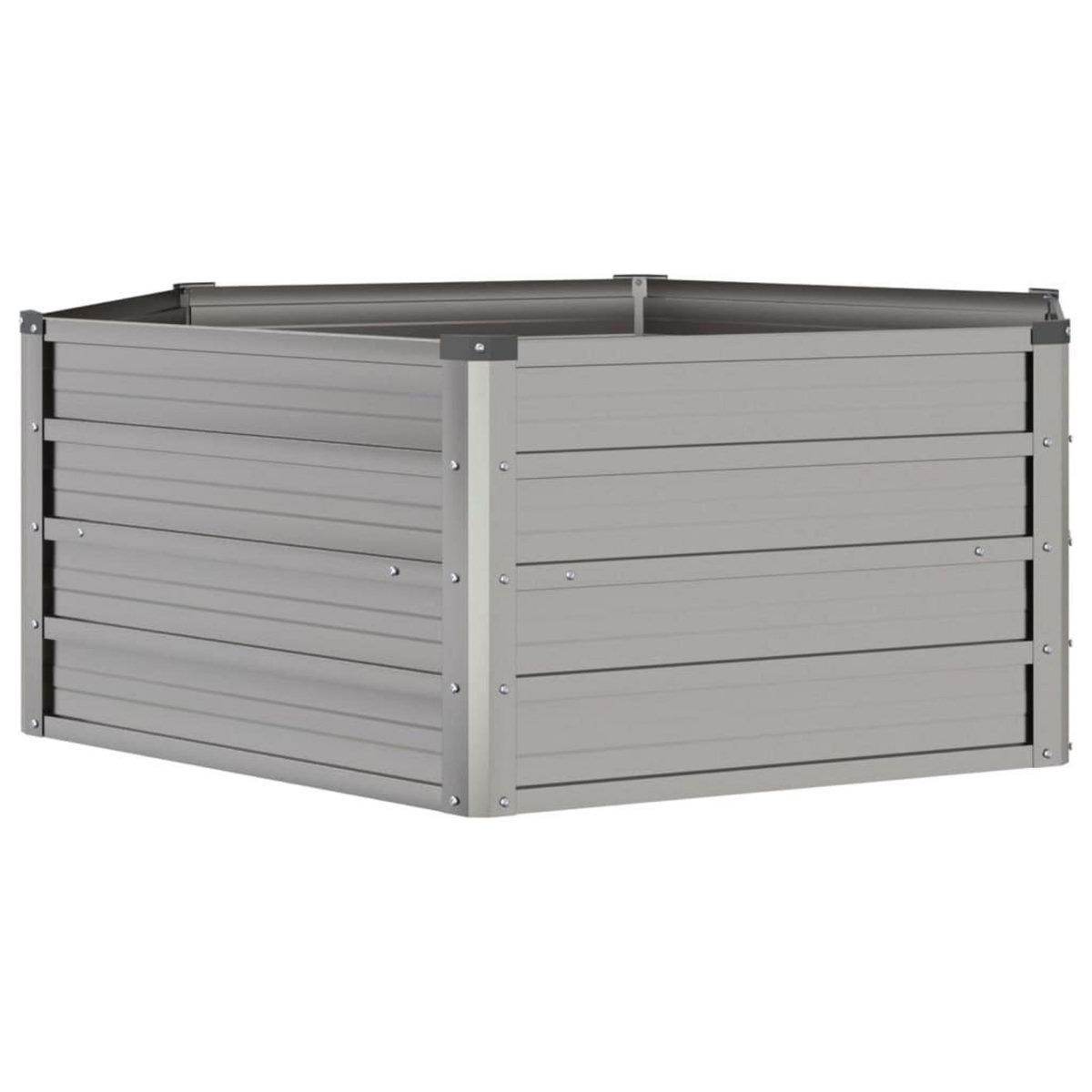 VIDAXL Lit sureleve de jardin rouille 129x129x45 cm acier corten