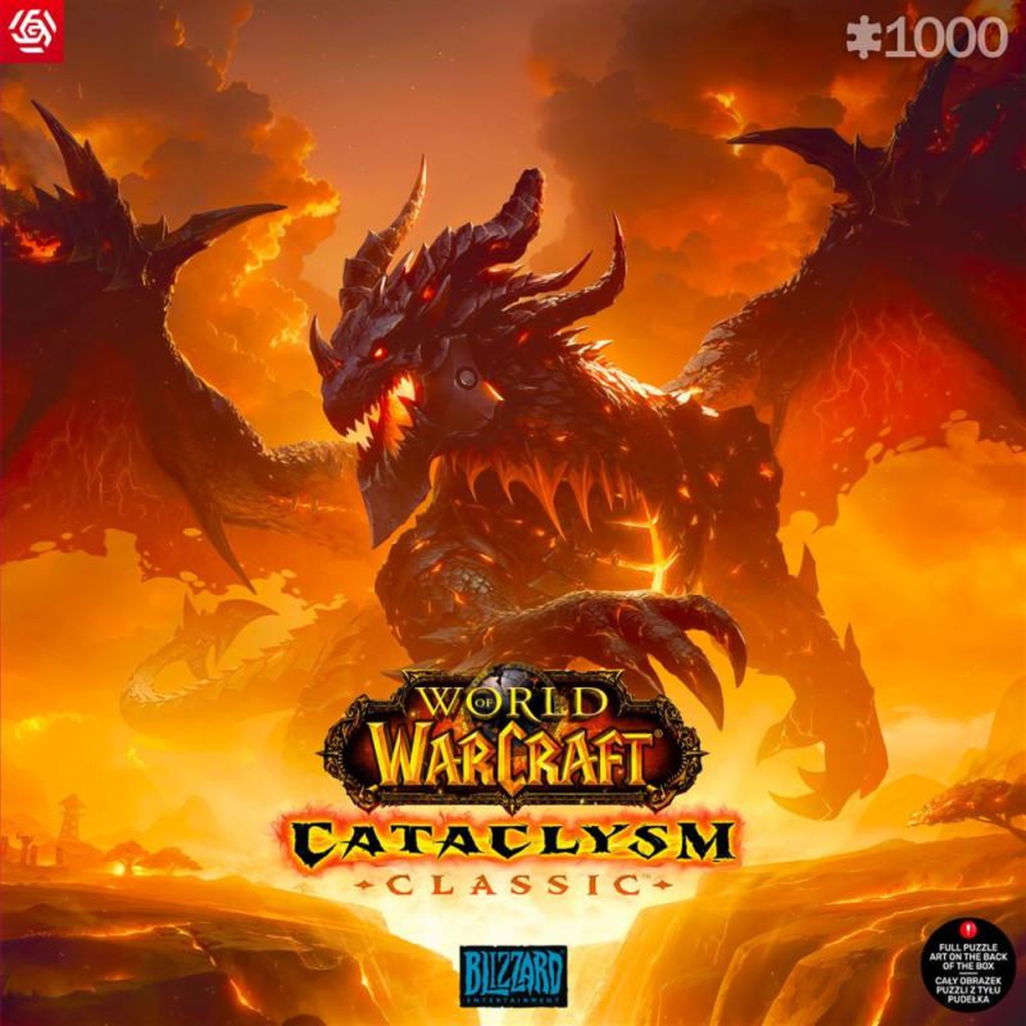 Just for games Puzzle 1000 pièces – World of Warcraft Cataclysm Classic – Univers gaming – Adulte 14+ ans