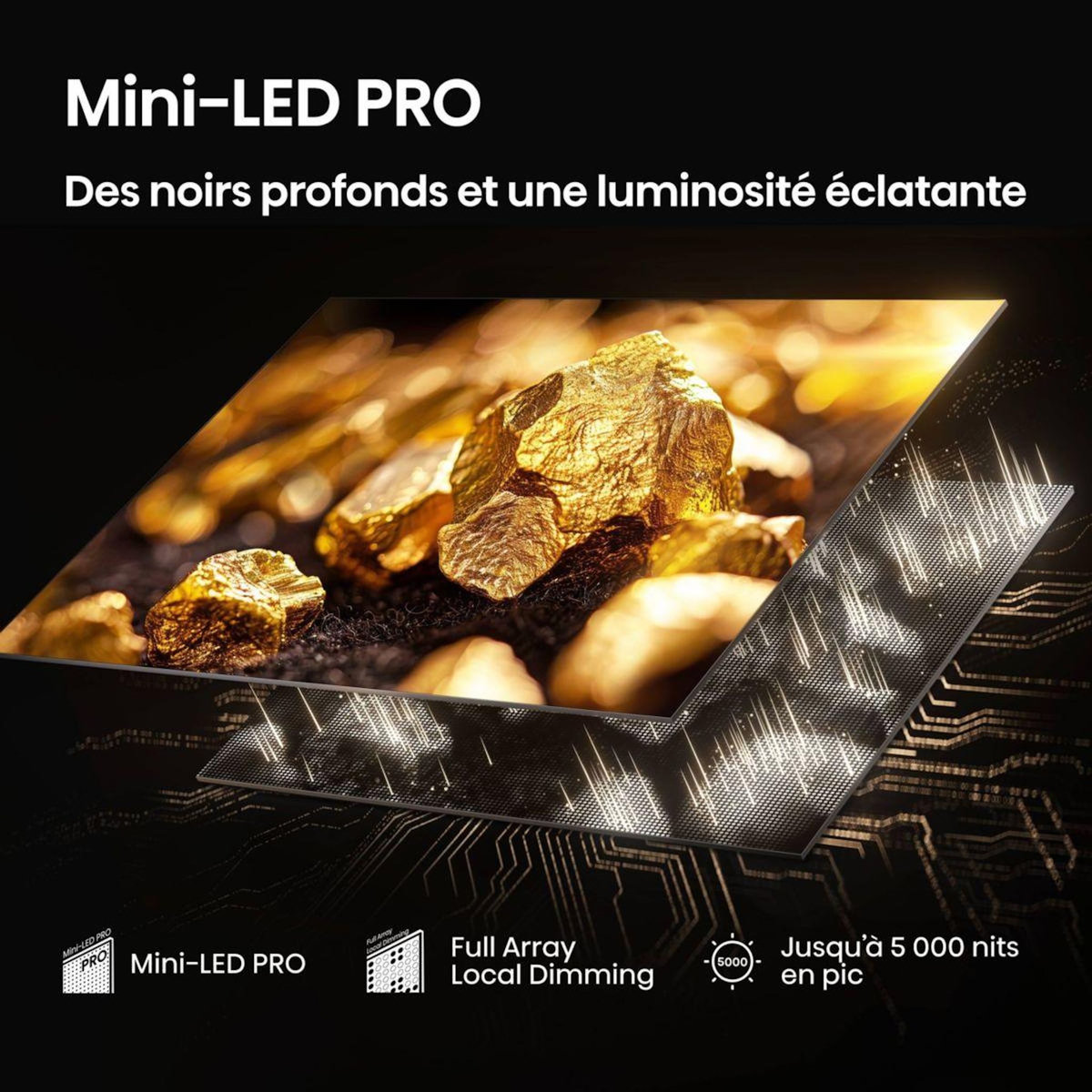 Hisense TV Mini Led 85U7Q PRO 2025-85 pouces (215cm)