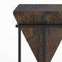 Voir la diapositive 3 : MAISON PAVANE Petite table d'appoint en bois et métal-Shanghai