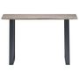 Voir la diapositive 2 : VIDAXL Table console Gris 115 x 35 x 76 cm Bois d'acacia massif et fer