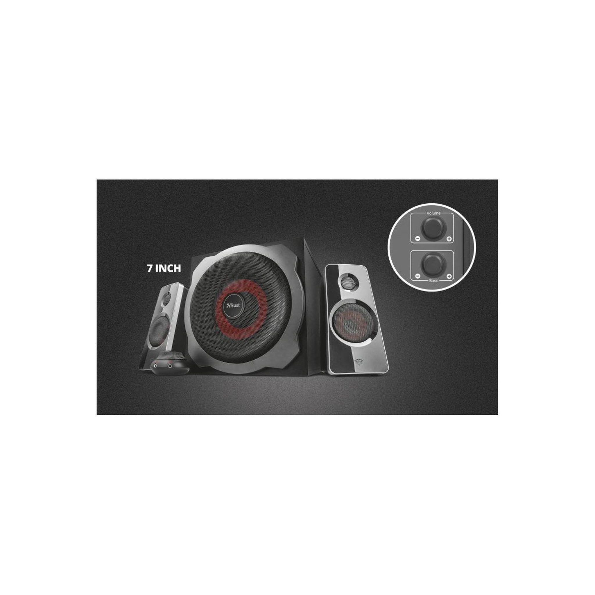 Voir la diapositive 5 : Trust Trust gxt 38 2.1 noir avec fil 60 w