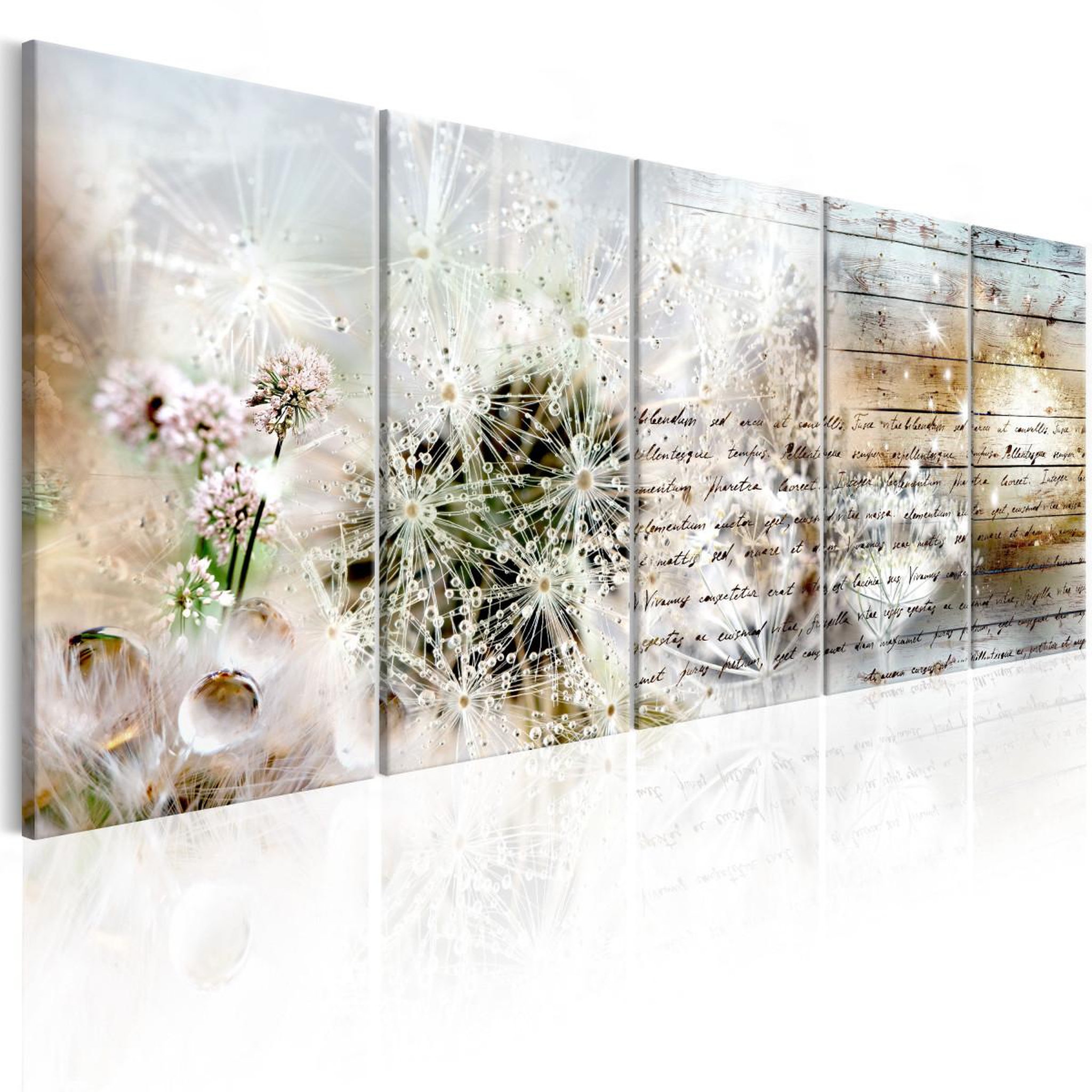Voir la diapositive 1 : Paris Prix Tableau Imprimé  Abstract Dandelions I