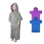 Voir la diapositive 1 : VIVEZEN Serviette poncho de bain ou de plage avec poche - Enfant