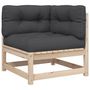 Voir la diapositive 5 : VIDAXL Salon de jardin 8 pcs avec coussins bois de pin massif