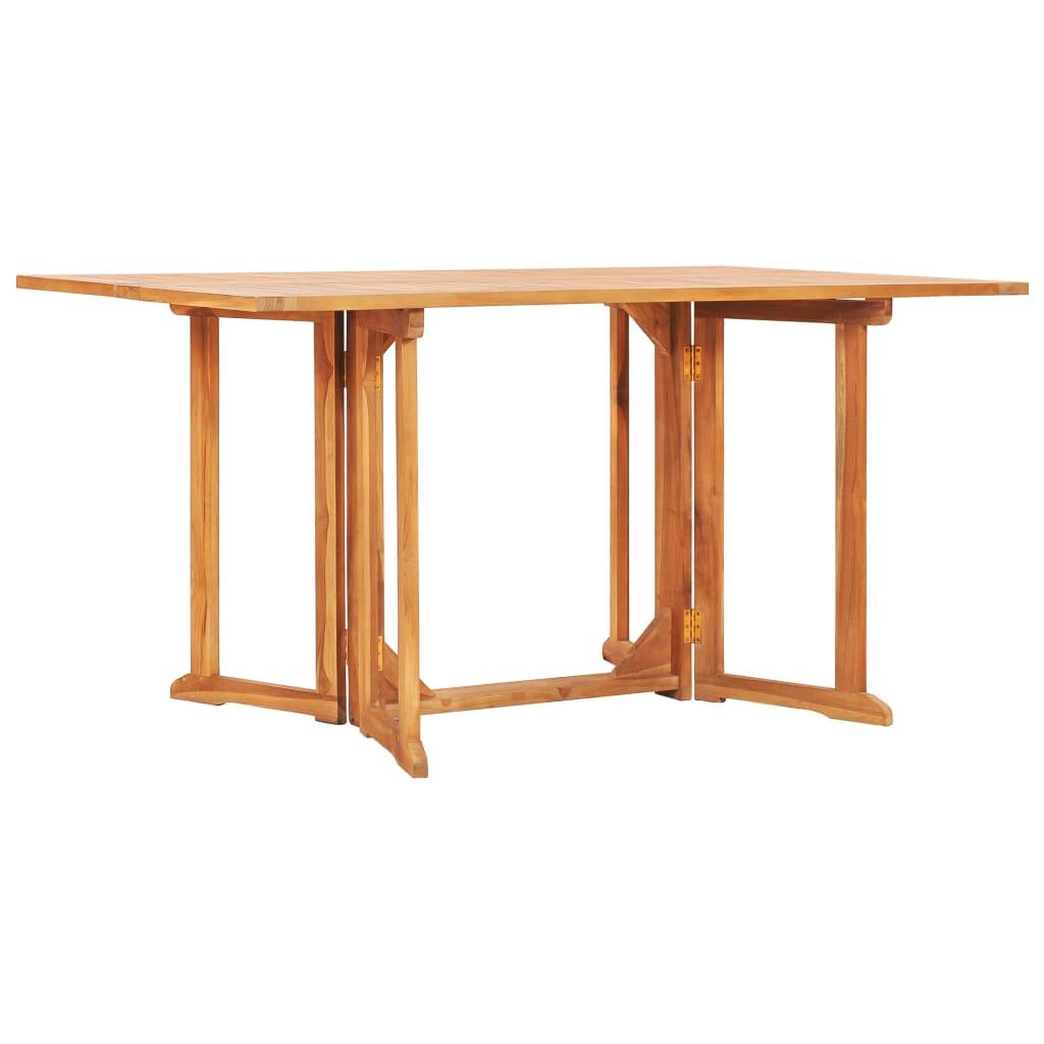Voir la diapositive 2 : VIDAXL Ensemble a manger d'exterieur pliable 7 pcs Bois solide de teck
