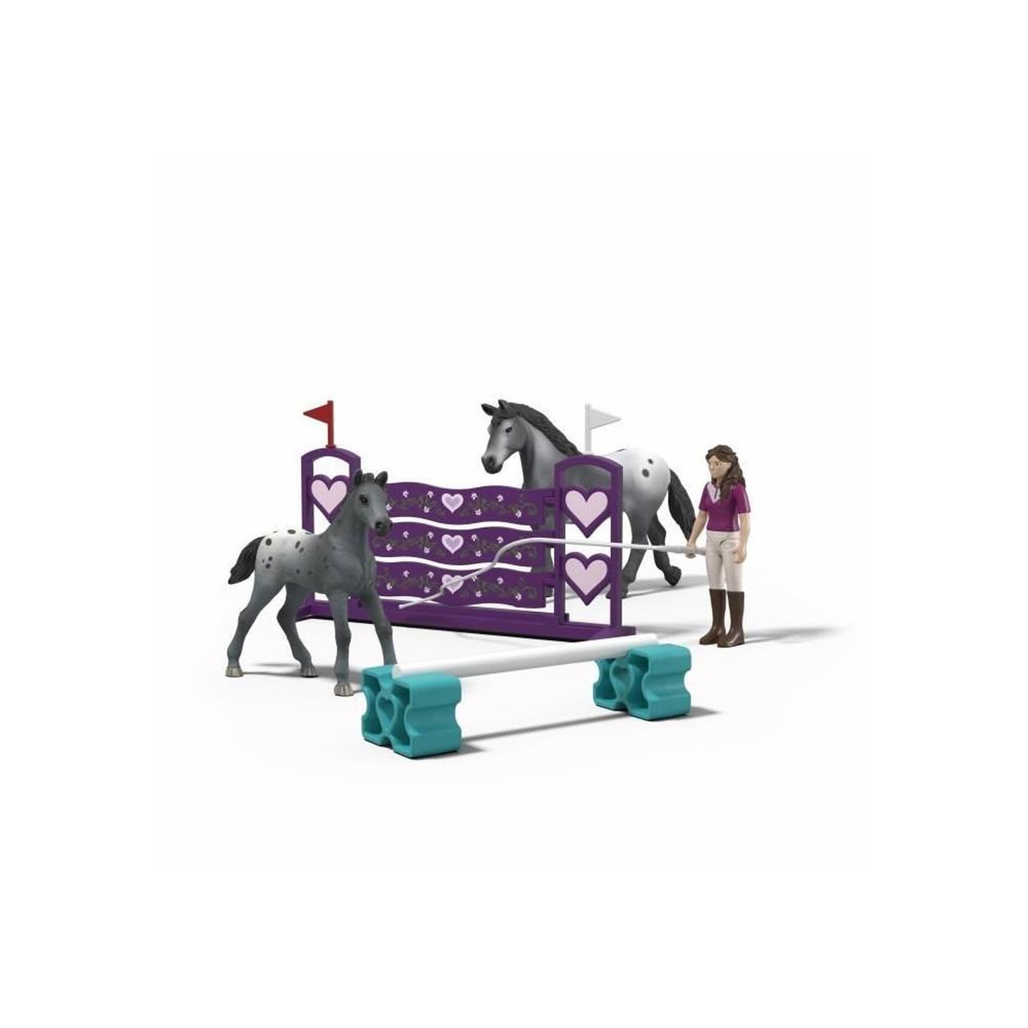 Schleich Figurine L'entrainement au tournoi de Lisa, Schleich 42776 Gamme Horse Club