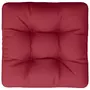 VIDAXL Coussin de palette 60x60x12 cm rouge bordeaux tissu