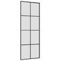 Voir la diapositive 5 : VIDAXL Porte coulissante kit de quincaillerie noir 76x205 cm verre ESG