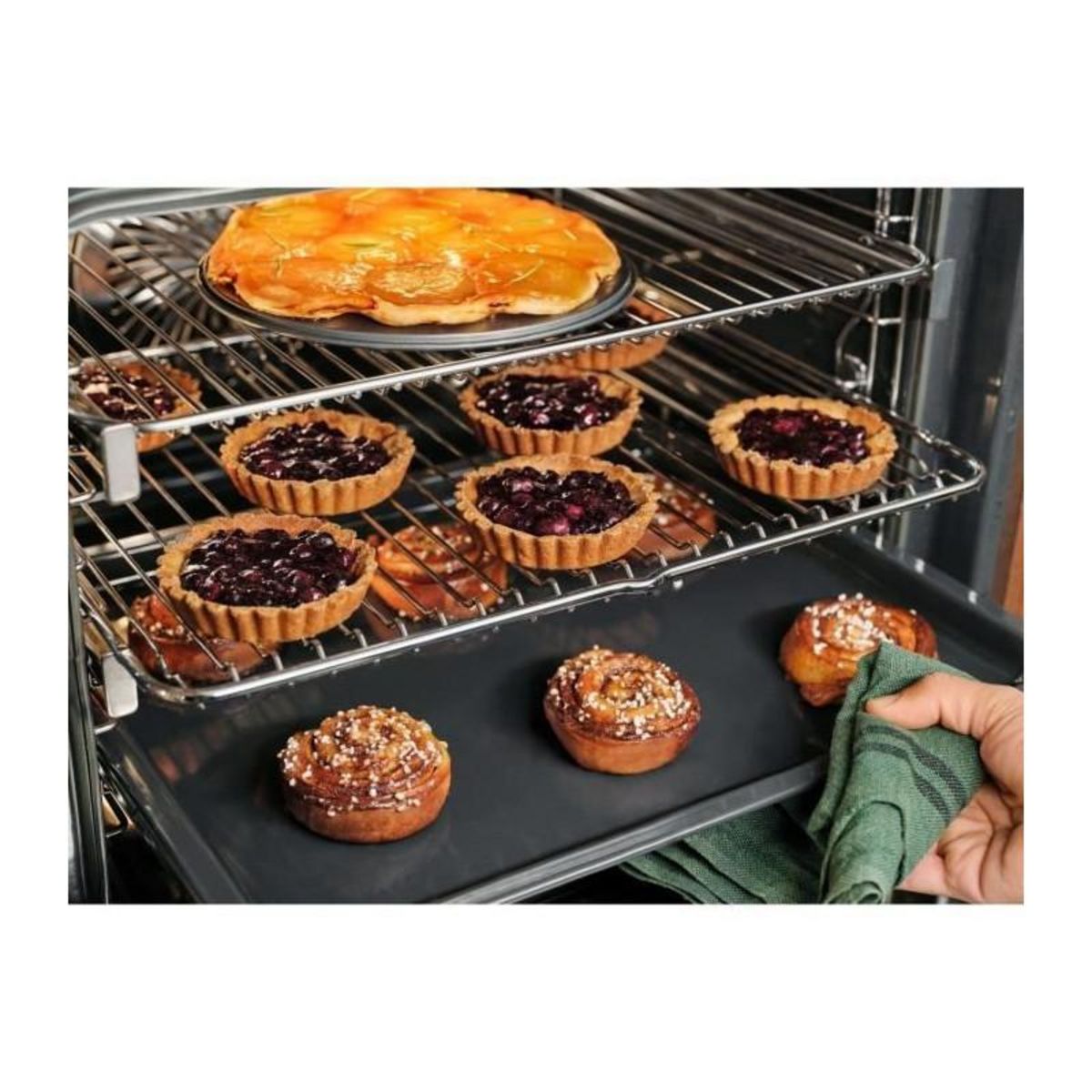 ELECTROLUX Four encastrable - Pyrolyse - Chaleur tournante pulsée - ELECTROLUX - EOF8P08X - Inox - Porte froide - 59,4 x 59,4 x 56,8 cm