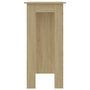 Voir la diapositive 4 : VIDAXL Table de bar avec etagere Chene sonoma Bois d'ingenierie