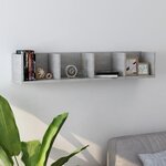 VIDAXL Etagere murale a CD Gris beton 100x18x18 cm Bois d'ingenierie