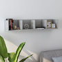 Voir la diapositive 1 : VIDAXL Etagere murale a CD Gris beton 100x18x18 cm Bois d'ingenierie