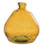 Voir la diapositive 1 : Paris Prix Vase Rond Design en Verre  Laura  47cm Ocre