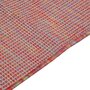 VIDAXL Tapis a tissage plat d'exterieur 120x170 cm Rouge