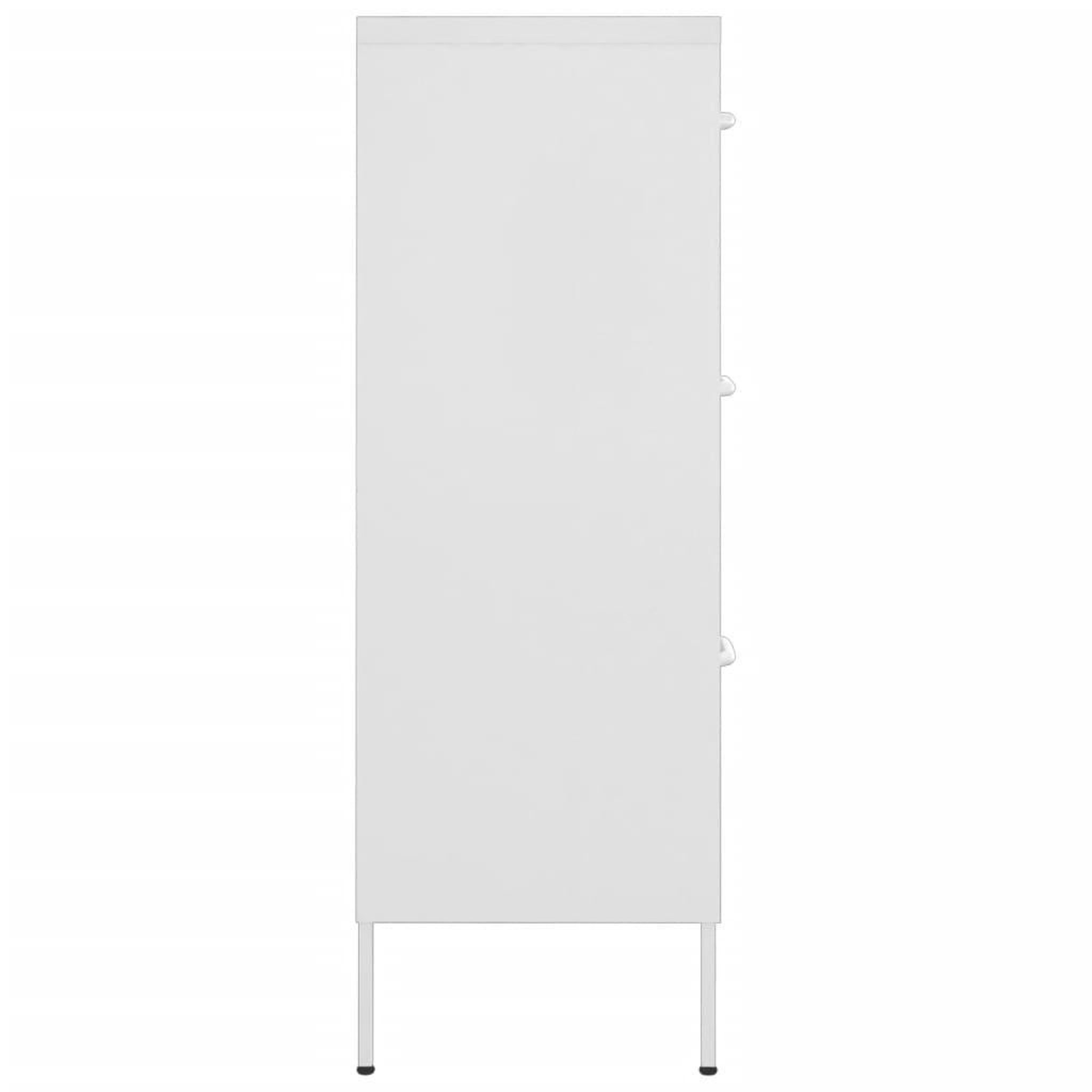 Voir la diapositive 4 : VIDAXL Armoire a tiroirs Blanc 80x35x101,5 cm Acier