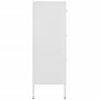 Voir la diapositive 4 : VIDAXL Armoire a tiroirs Blanc 80x35x101,5 cm Acier
