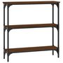 Voir la diapositive 2 : VIDAXL Table console chene marron 75x22,5x75 cm bois d'ingenierie