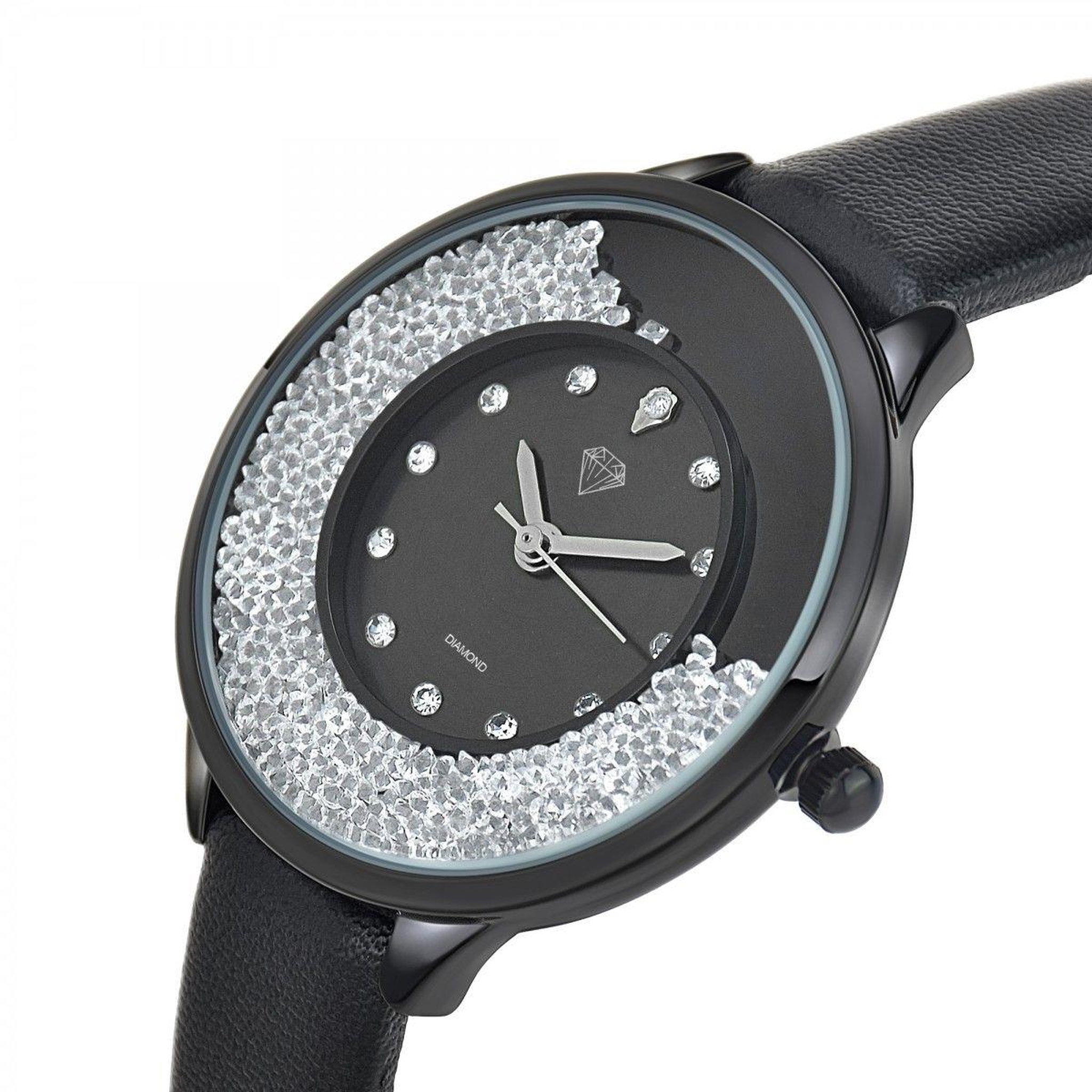 Voir la diapositive 3 : SC CRYSTAL Montre Aurélie élégante SC Crystal ornée d'un véritable diamant blanc