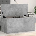 VIDAXL Boîte de rangement gris beton 100x42x46 cm bois d'ingenierie