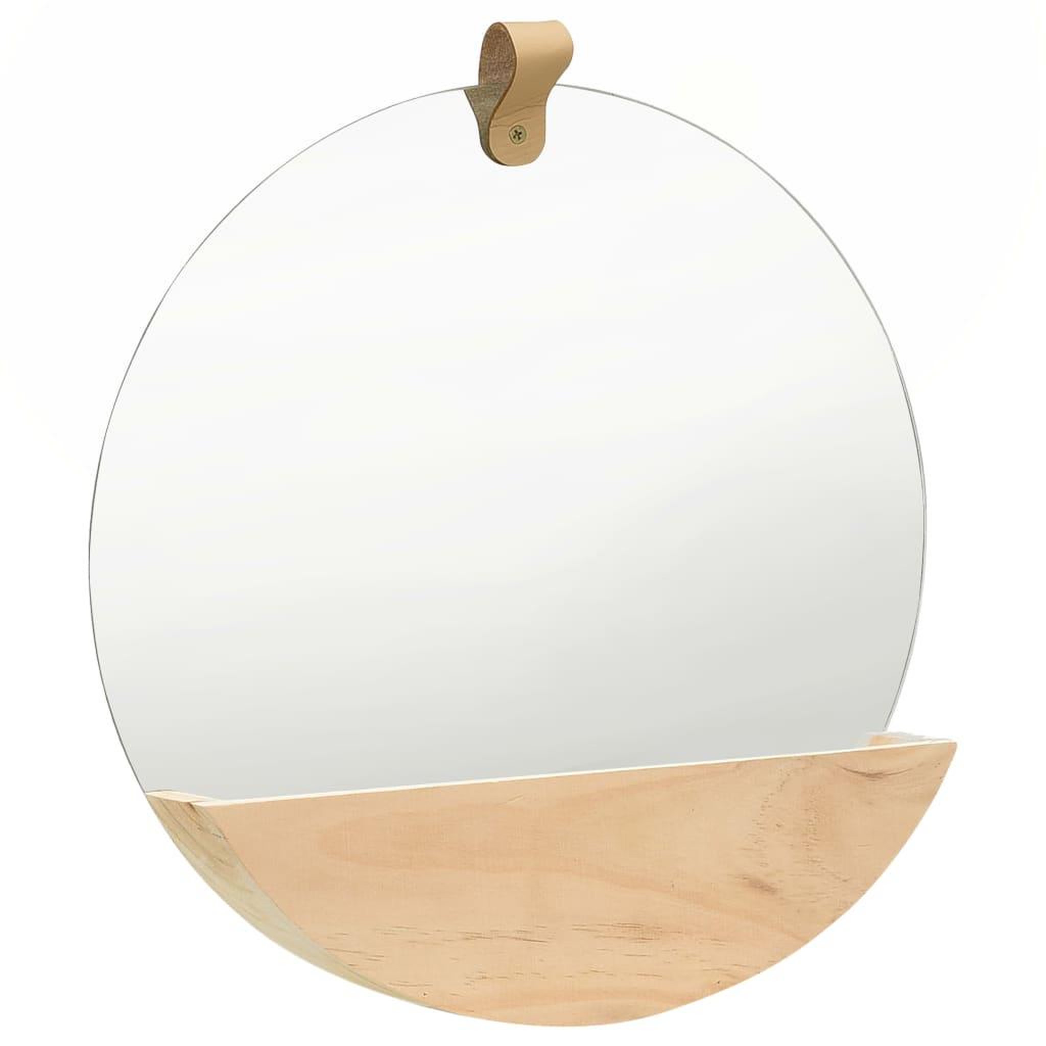 Voir la diapositive 2 : VIDAXL 322801 Wall Mirror Solid Pinewood 35 cm