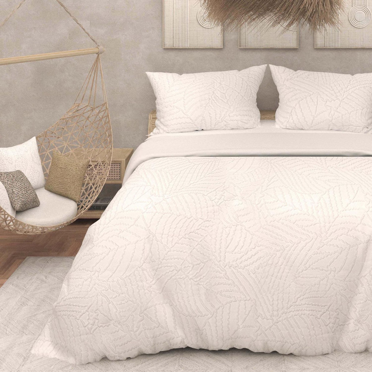 SOLEIL D'OCRE Parure housse de couette 3D microfibre MAYA, par Soleil d'Ocre