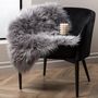 Voir la diapositive 2 : Paris Prix Tapis Imitation Fourrure  Katy  60x90cm Gris
