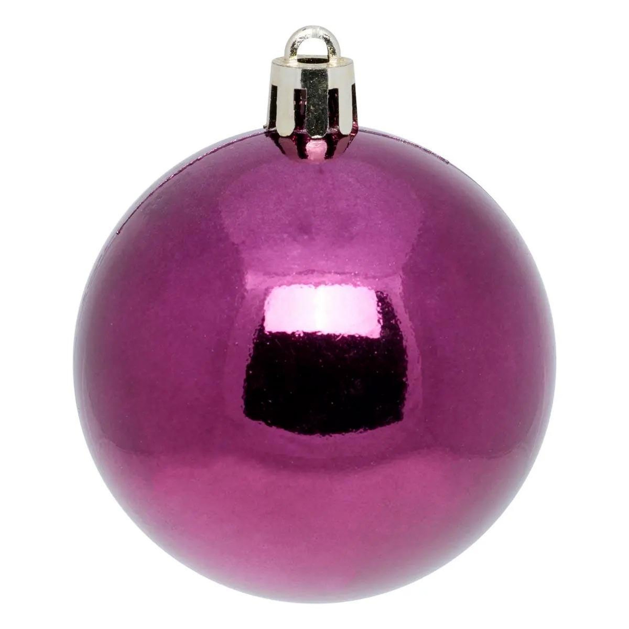 Voir la diapositive 3 : ATMOSPHERA Lot de 9 boules de noël  maison des couleurs  6cm violet