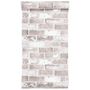 Voir la diapositive 5 : VIDAXL Papier peint 3D motif de brique gris 10x0,53 m non tisse