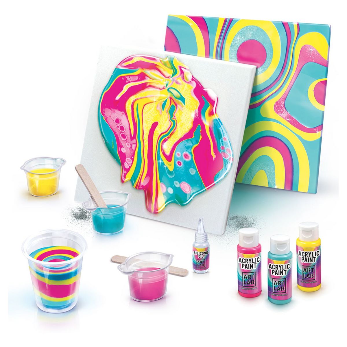 CANAL TOYS Kit Pouring Art - Peinture fluide