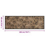 Voir la diapositive 5 : VIDAXL Tapis de cuisine lavable imprime Morning brun 60x180 cm velours