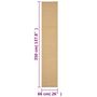 Voir la diapositive 6 : VIDAXL Tapis Sisal naturel 66x350 cm