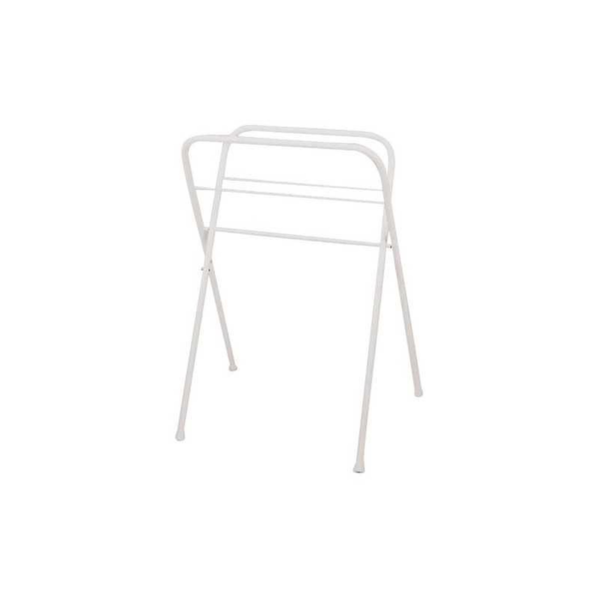 Faverge Faverge porte-serviettes autoportant blanc en métal, 2+2 barres avec porte-gant, 70 x 50 cm